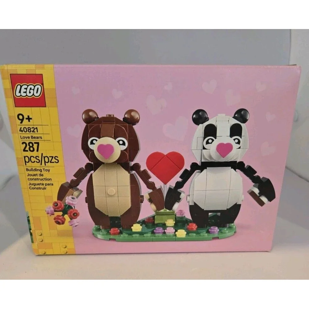 NIB LEGO Seasonal 40821 Love Bears Valentine Building Set Toy 287 pieces Retired
